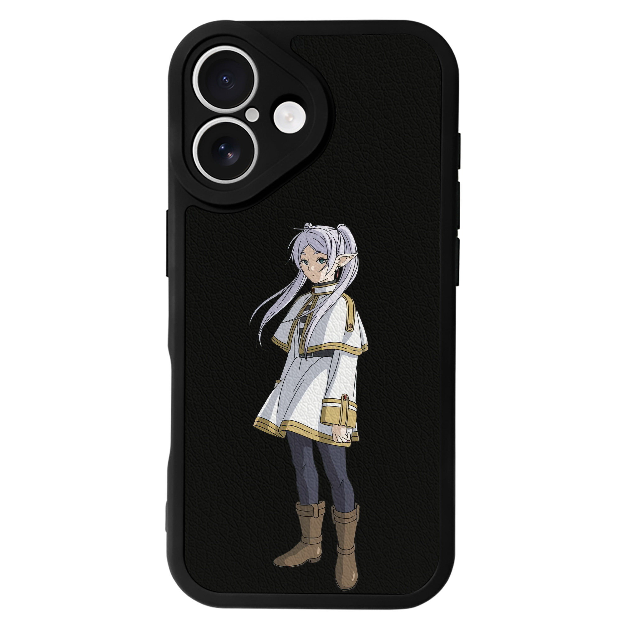 （画像用） 葬送のフリーレン Frieren 【iPhone 16シリーズ対応】シリコンスマホケース（レザー調） 材質：シリコン